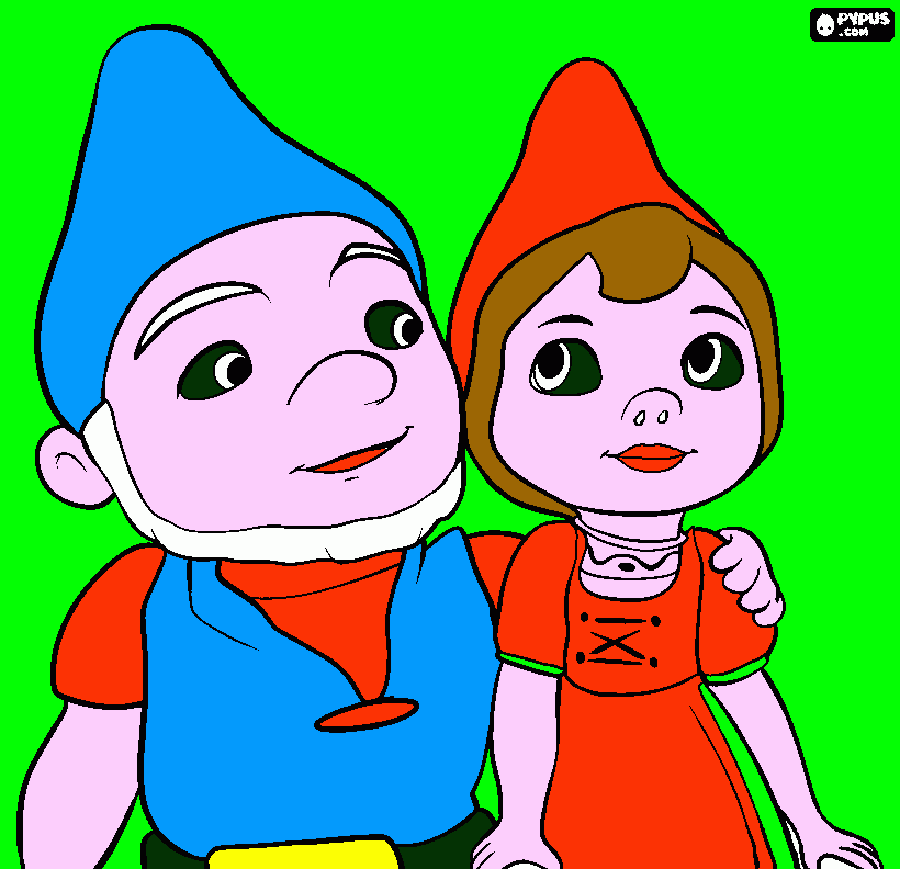 Gnomeo and Juliet coloring page