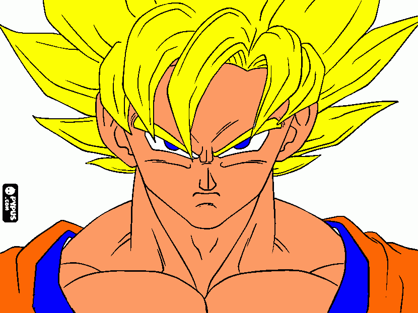 Goku Super Saiyan 1 coloring page