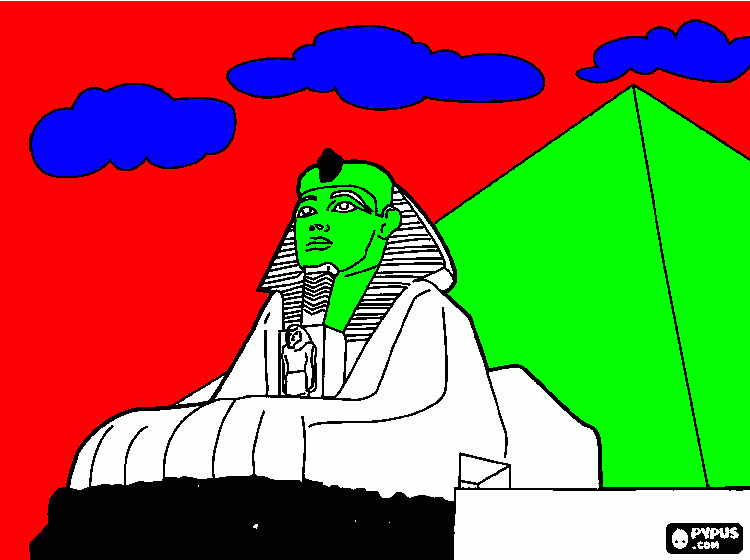 Granite Great Sphinx coloring page