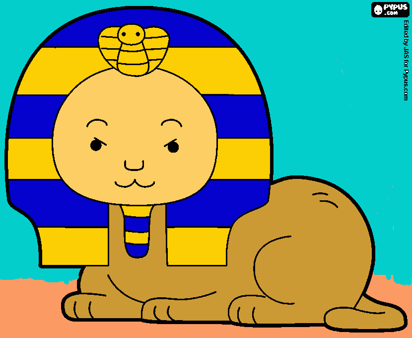 great sphinx coloring page