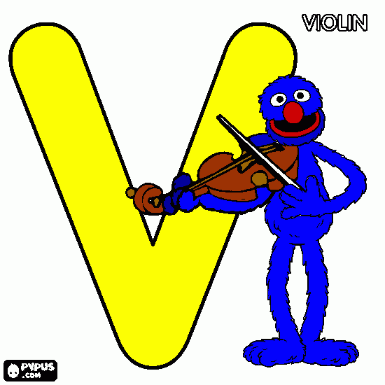 grover V coloring page