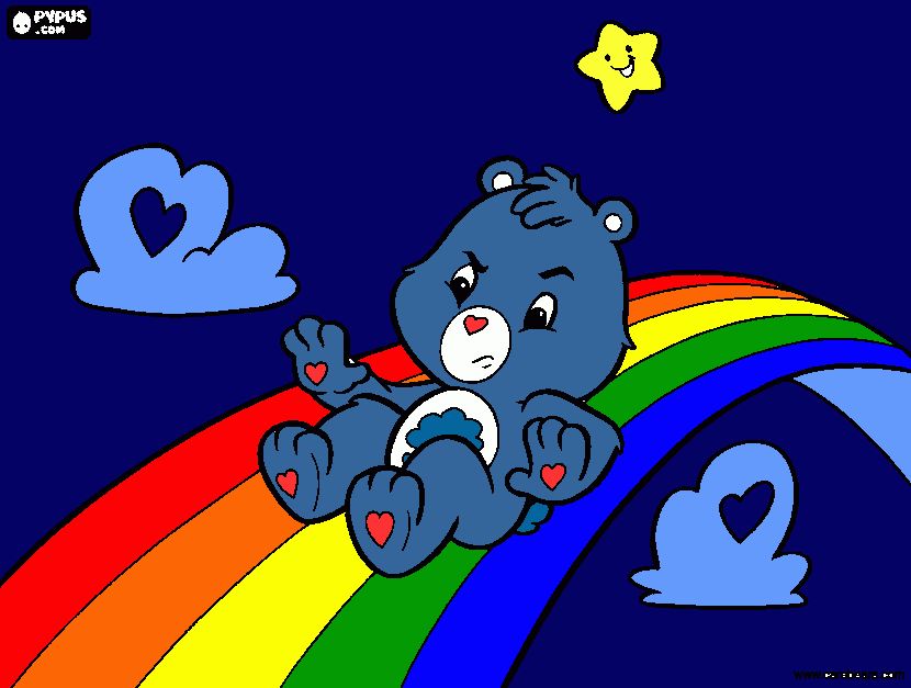 grumpy bear coloring page