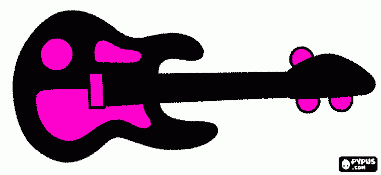 GUITAR PIC coloring page