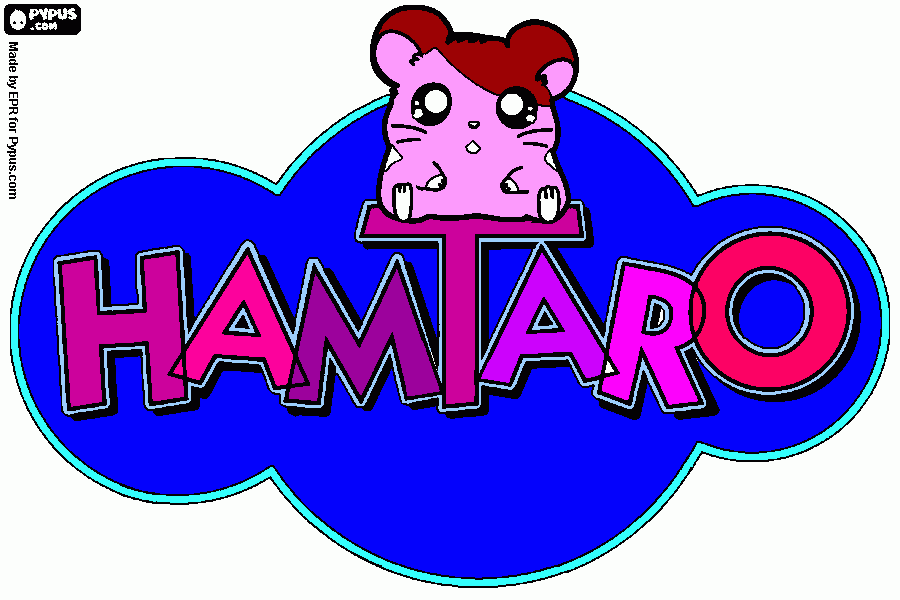 hamataro coloring page