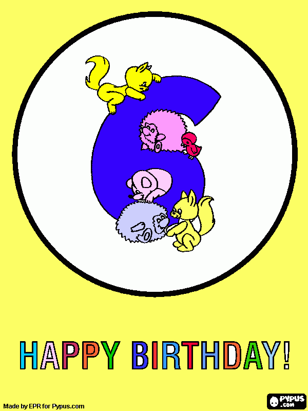 Happy Birthday Ian coloring page