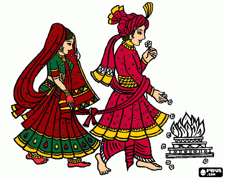 happy  marrid  life   coloring page