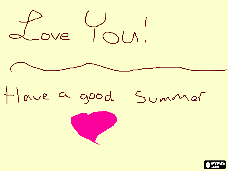 Have a good summer! coloring page