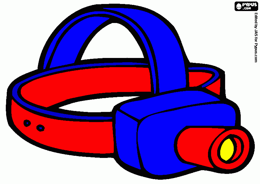 headlamp coloring page