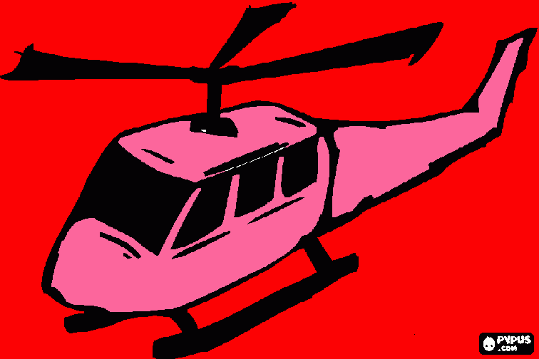 Helicpter coloring page