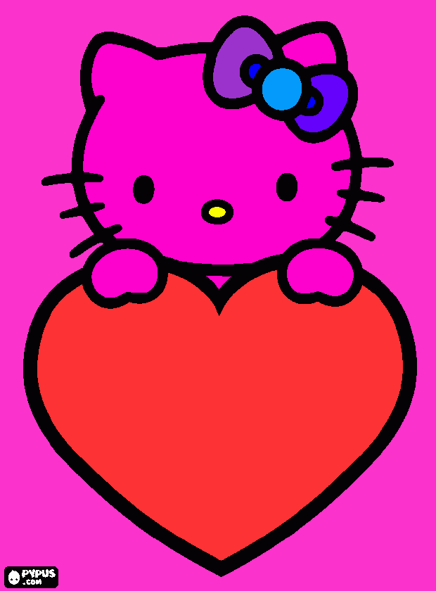 hello kitty (nenou) coloring page