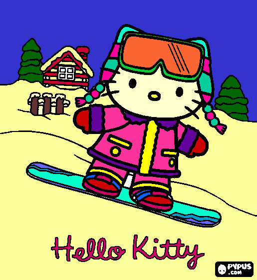 hello kitty coloring  coloring page