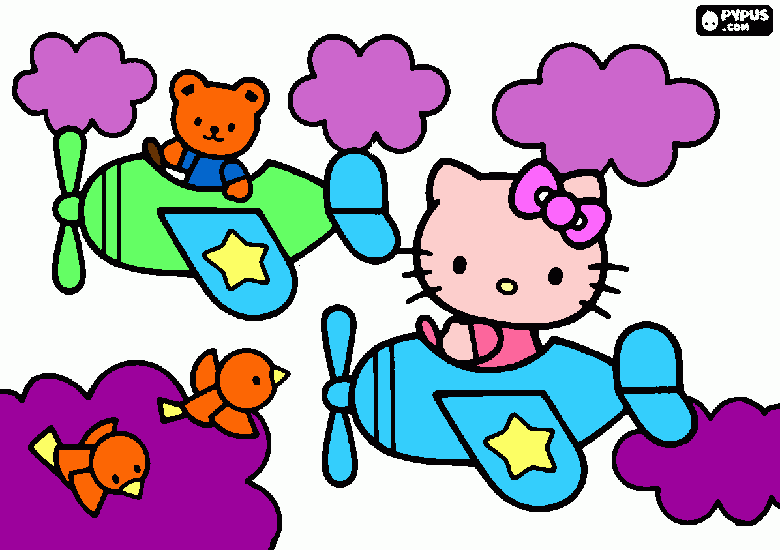 hello kitty - GLORIA coloring page