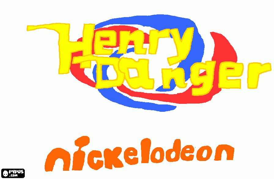 Henry Danger Logo coloring page