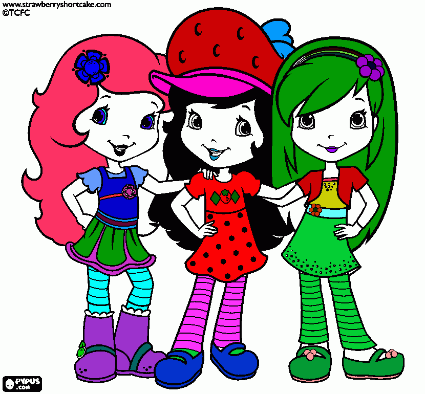 Hi this is a Strawberry  shortcake coloring! coloring page
