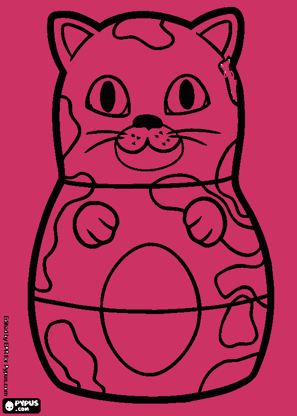higgly town cat coloring page