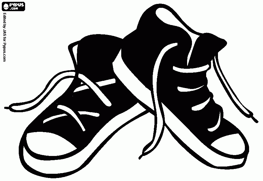 high tops coloring page