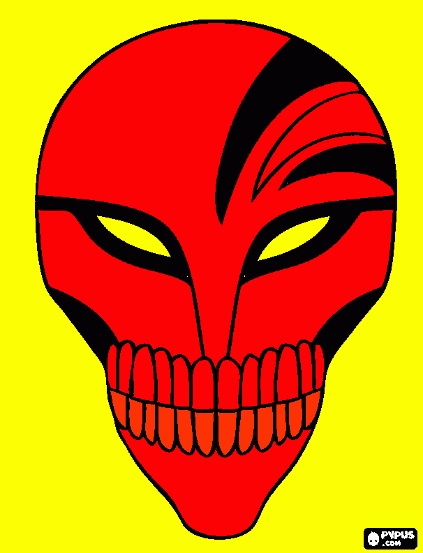 HOLLOW MASK coloring page