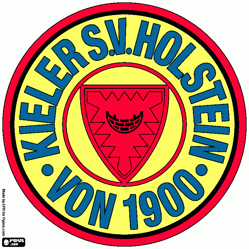 Holstein Kiel. Sports club  coloring page