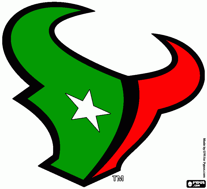 Houston Texans Mexican Logo 2 coloring page