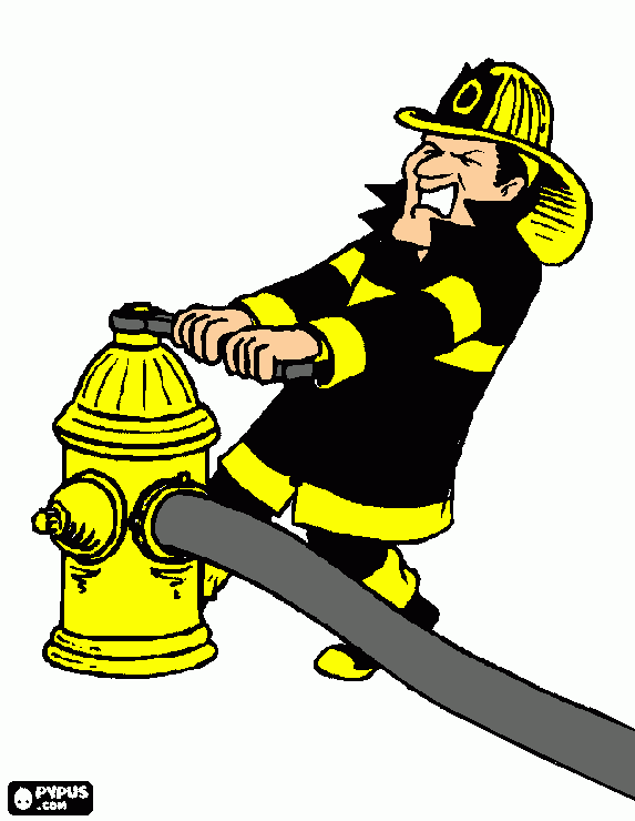 hydrant coloring page