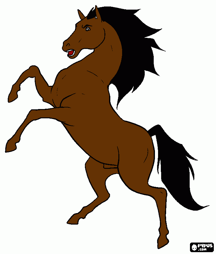 I know you love horses. coloring page