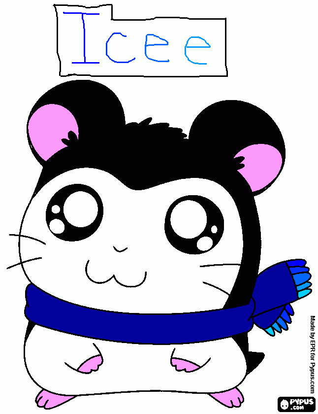 Icee coloring page