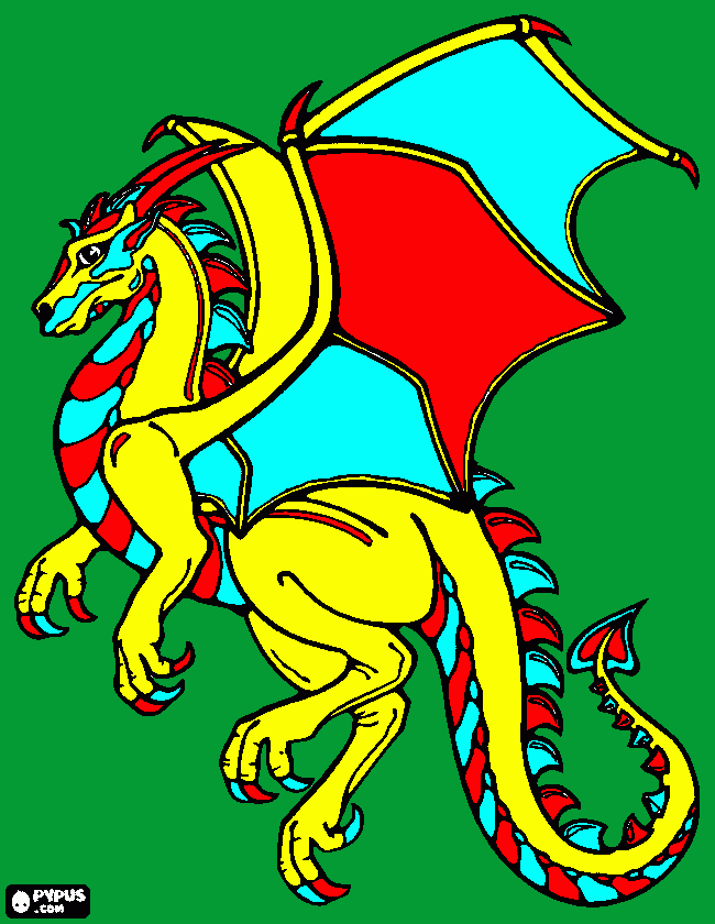 idol the dragon coloring page