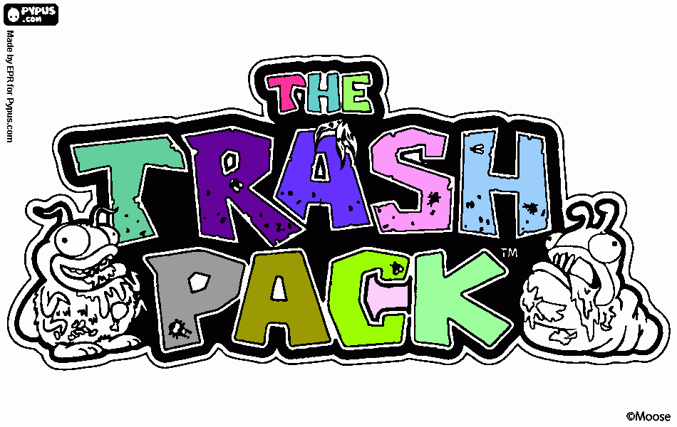 Ioannis Trash Pack coloring page