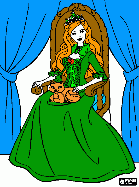 Irish Princess coloring page