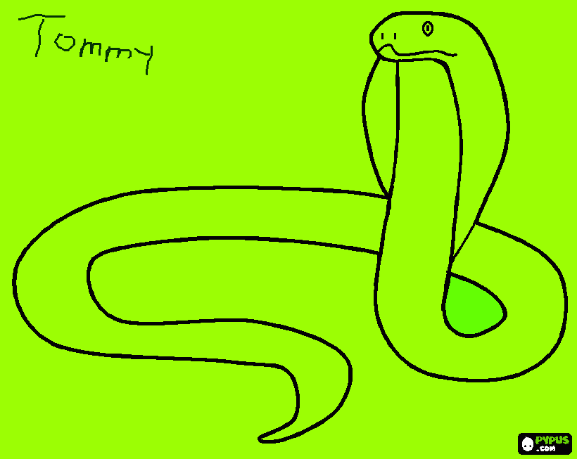 it is a corbra snake coloring page