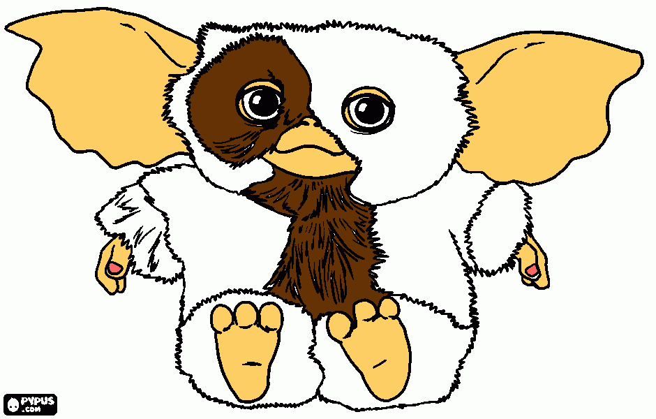 It's Gizmo! coloring page