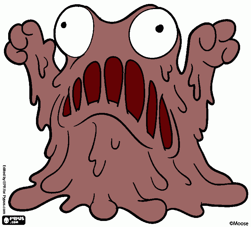 It's the Blob coloring page