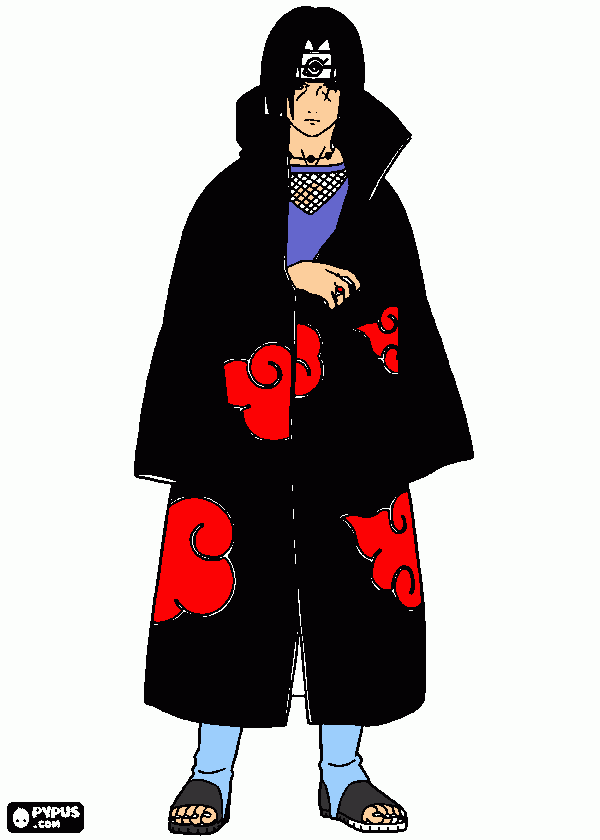 itachi coloring page