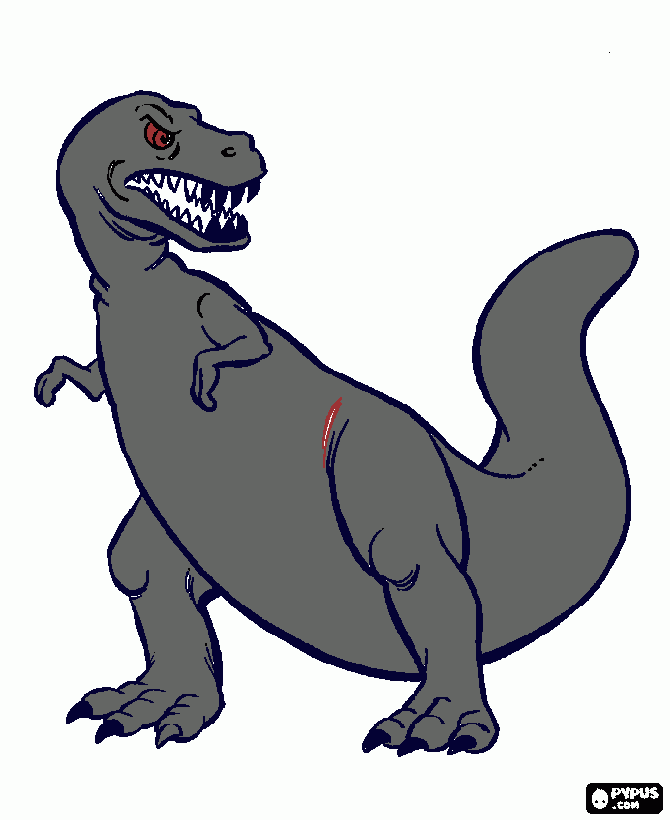 Jack's TREx Pic coloring page