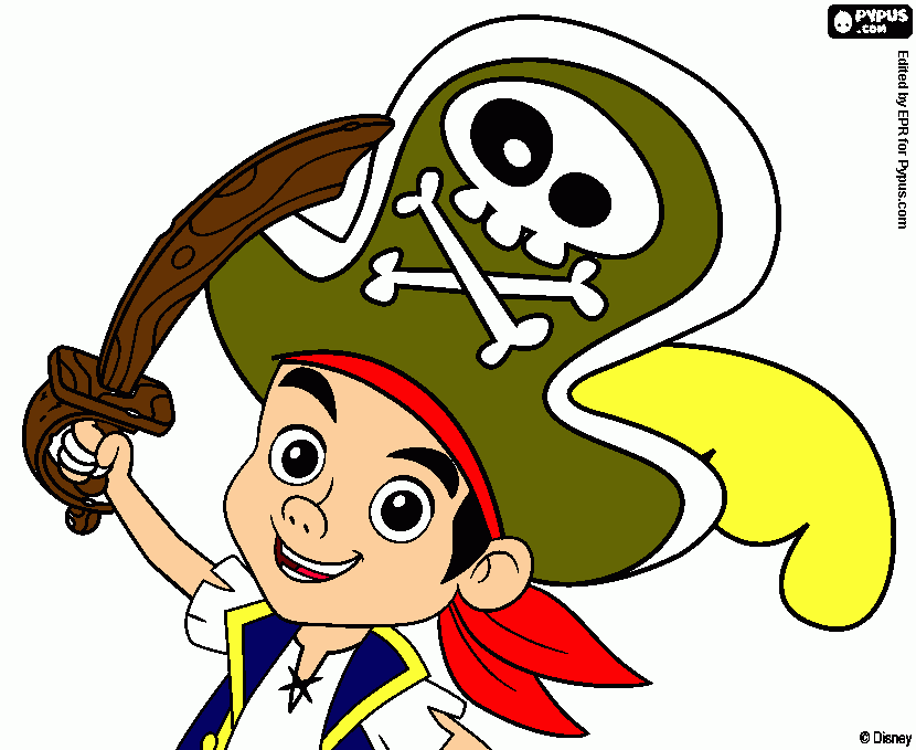 jake hat coloring page