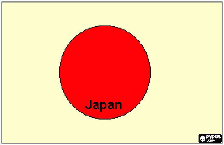 japan flag coloring page