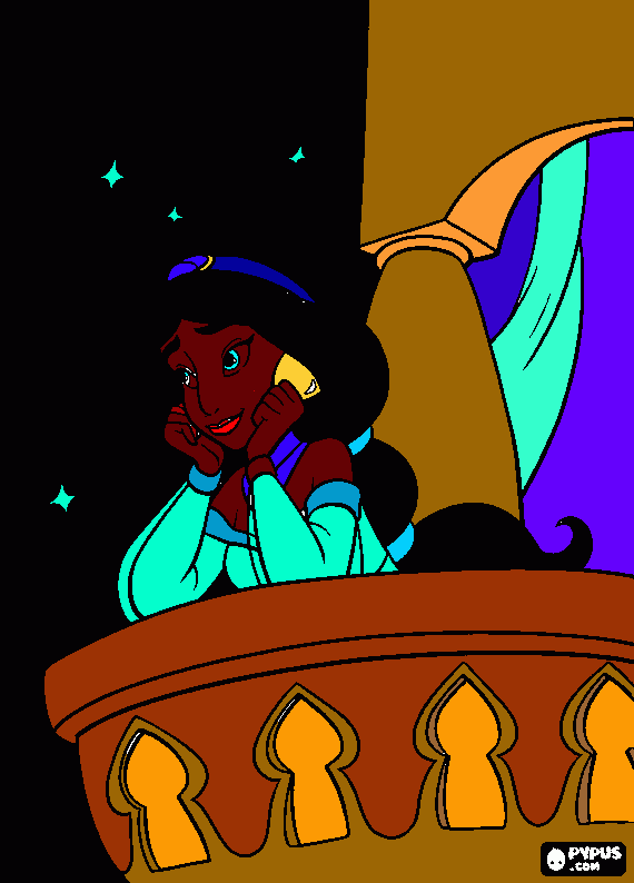 jasmine(eden pic) coloring page