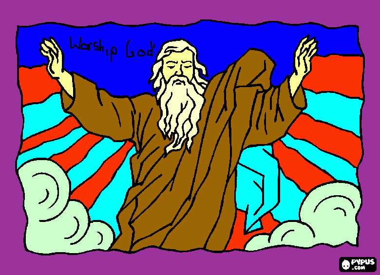 Jehovah coloring page