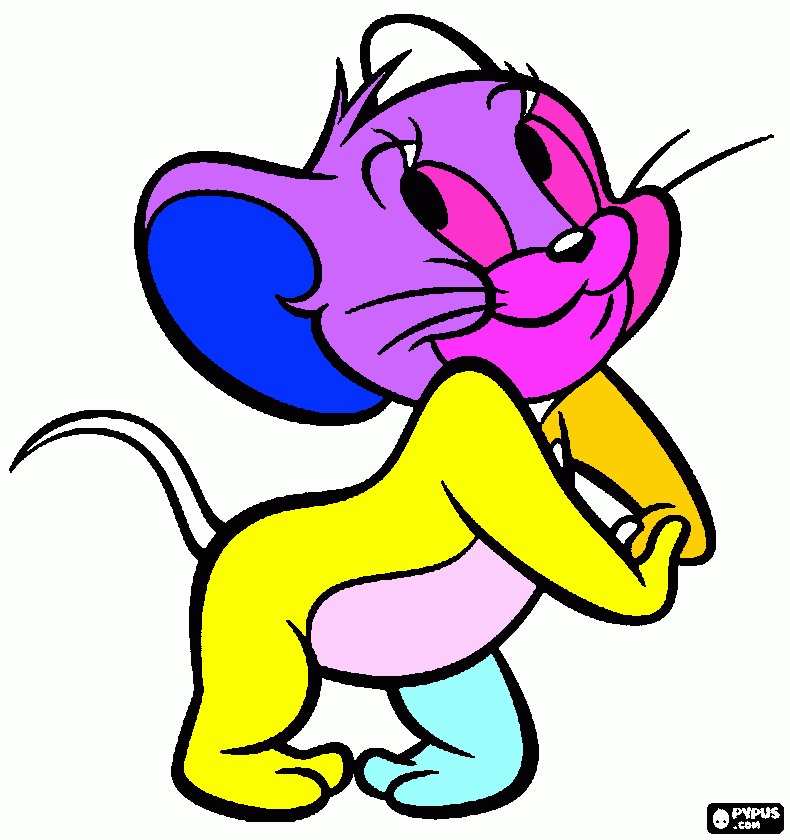 Jerry colouring by Casey coloring page