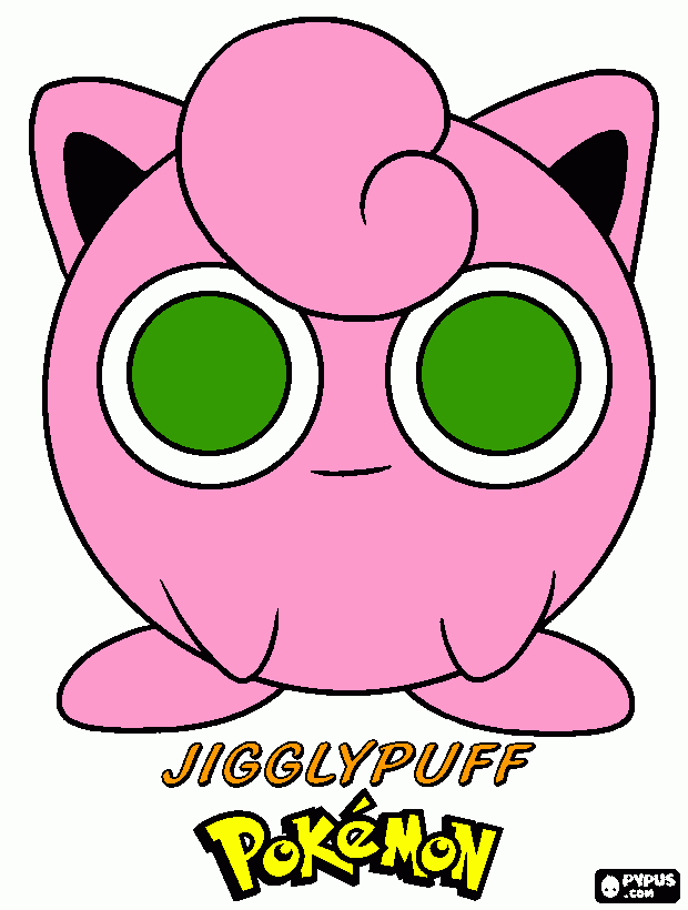 jigglypuff coloring page