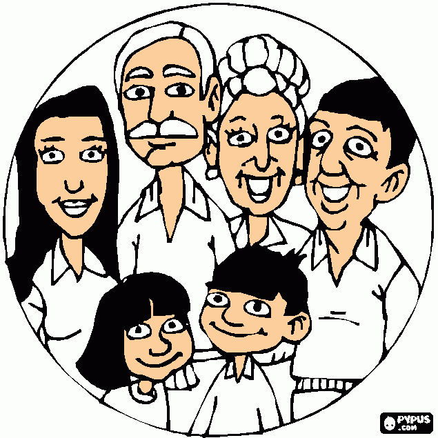 Joint Family coloring page