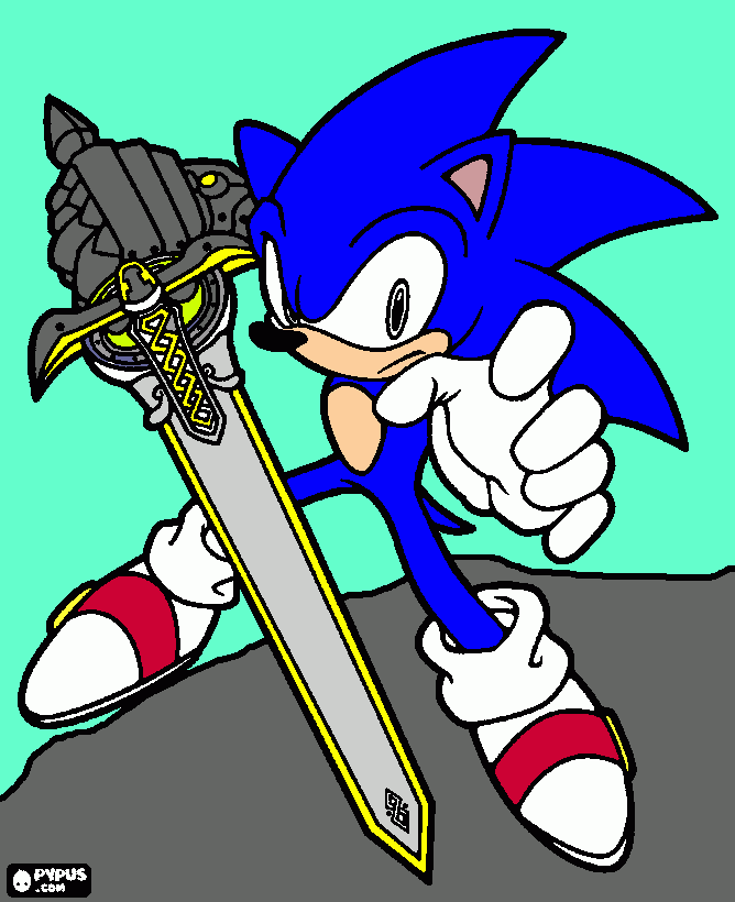 Julian's Sonic Painting coloring page