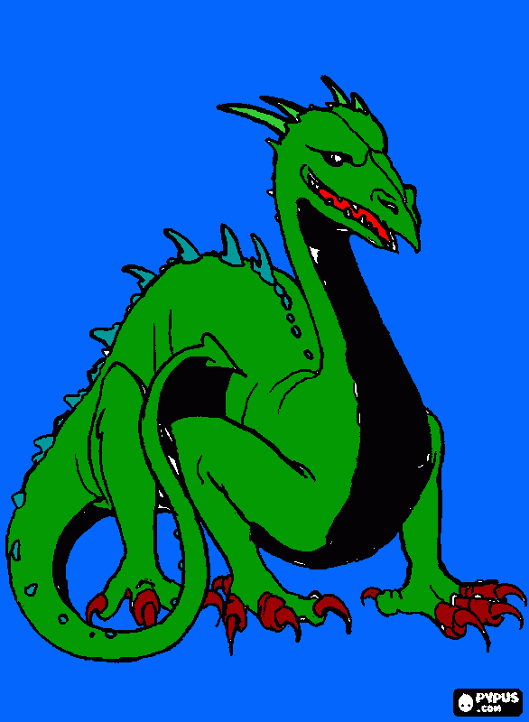 Kamaus's Dragon coloring page
