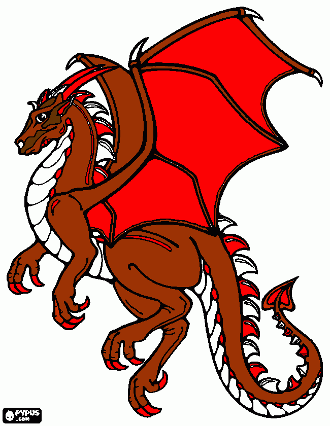 Kaname kuran the dragon coloring page