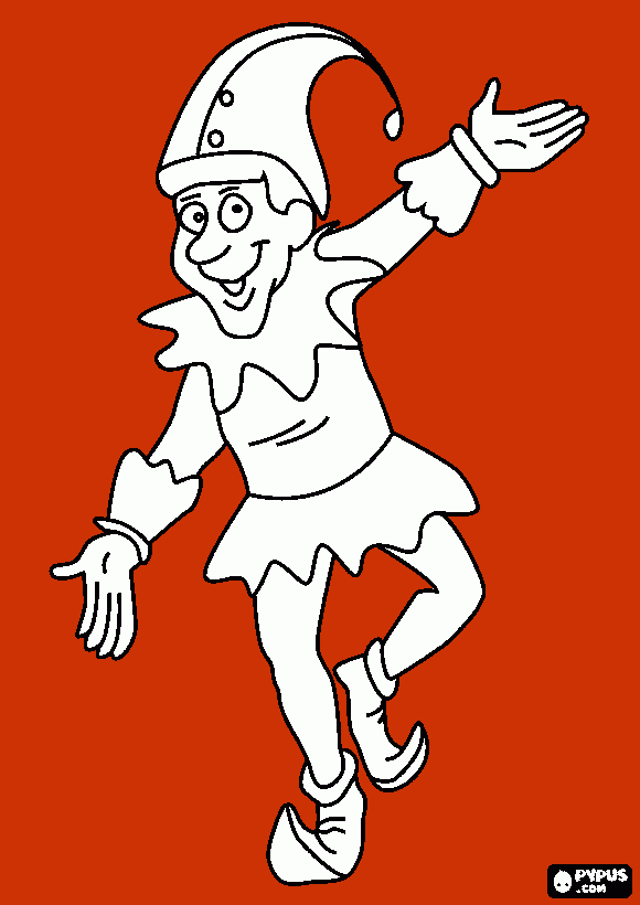 Karnival Klown coloring page