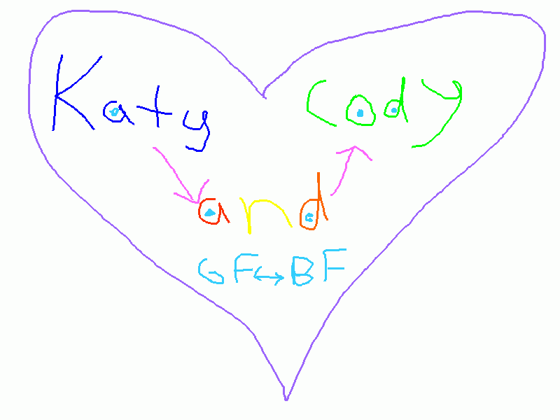 katy+cody coloring page