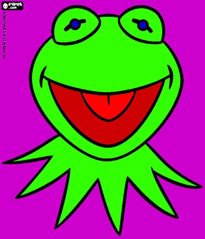 kermit the frog coloring page