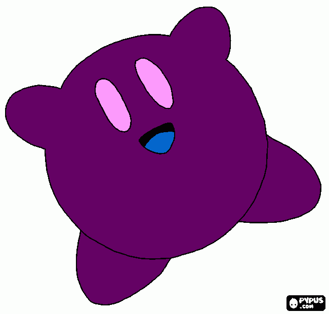  kirby coloring page