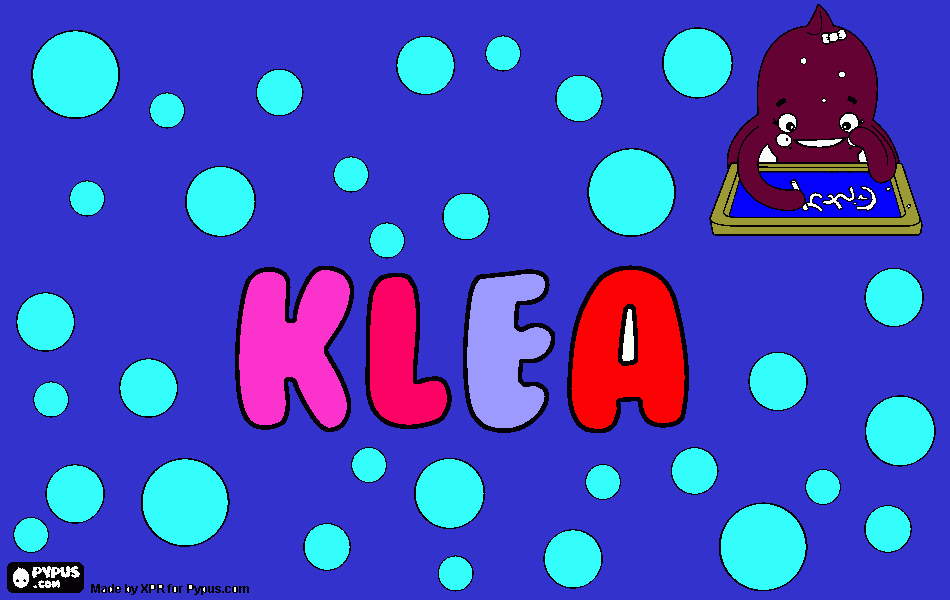klea coloring page