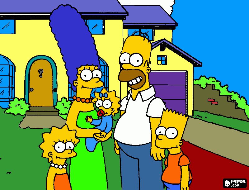 La familia coloring page
